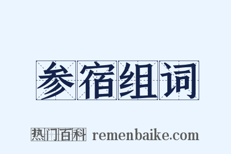 参宿组词是什么意思的图片